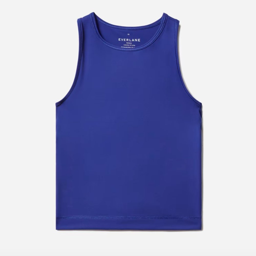 Everlane The Perform Athletic Workout Tank Top Cobalt Small